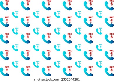 Abstarct Call Recod Muster Hintergrund, kann für Geschäftsdesigns, Präsentationen oder alle geeigneten Designs verwendet werden.