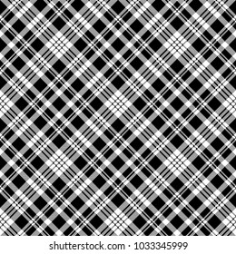 Abstarct check pixel seamless pattern black white. Vector illustration.
