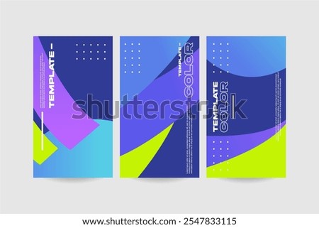 Abstarct color Background design templates vector poster