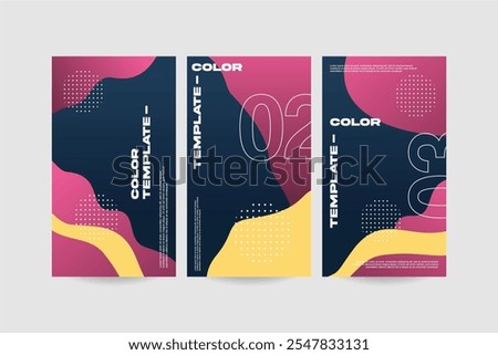 Abstarct color Background design templates vector poster