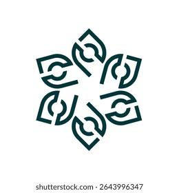 Abstarct comapny flower logo synbol