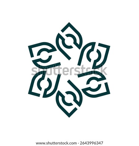 Abstarct comapny flower logo synbol