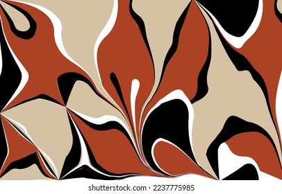 Abstarct decorative floral pattern. Vector Illustration.