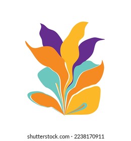 Abstarct decorative floral pattern. Vector Illustration.