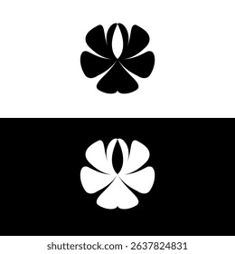abstarct flower vector icon symbol