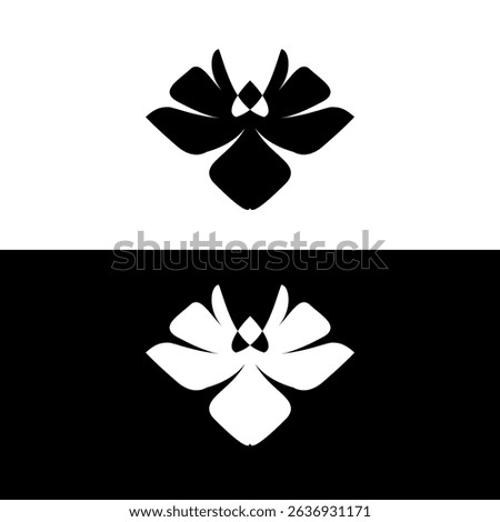 abstarct flower vector icon symbol 