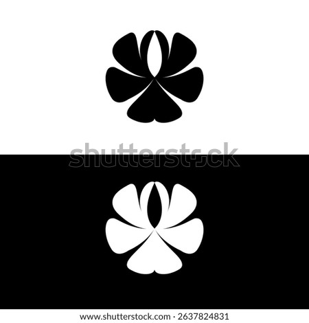 abstarct flower vector icon symbol