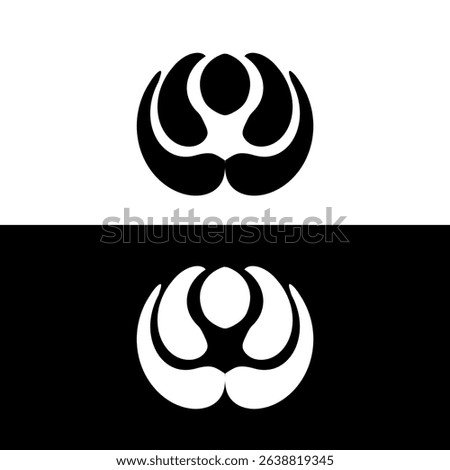 abstarct flower vector icon symbol