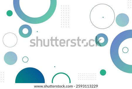 abstarct frame geometric background, green and blue abstarct shape memphis,eps 10