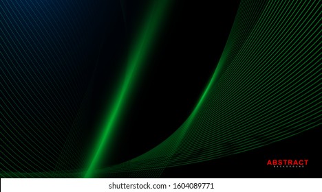 abstarct geometric background. Glowing line wave on dark. New texture for your design.