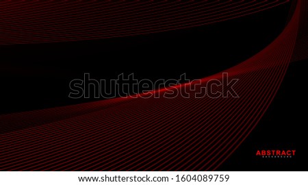 abstarct geometric background. Glowing line wave on dark. New texture for your design.