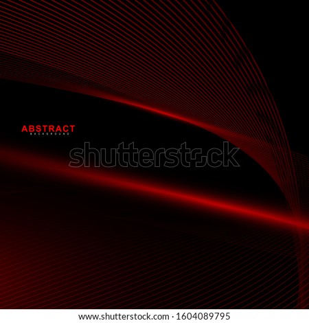abstarct geometric background. Glowing line wave on dark. New texture for your design.