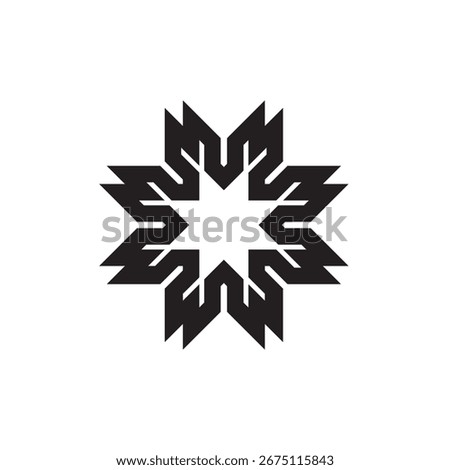 Abstarct geometric company logo element 