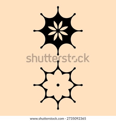 abstarct Geometric company vector logo design set.