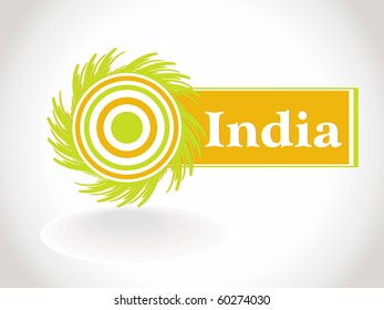 abstarct India flag, vector illustration