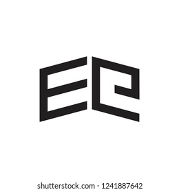 abstarct letter ee geometric logo vector