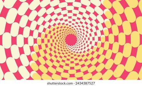 Abstarct light and dark spiral wavy line round background.