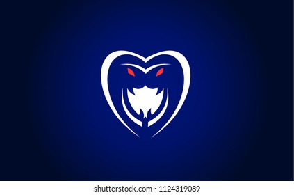 Abstarct logo snake face