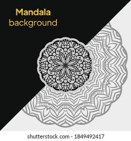 Abstart Luxury Geometric Background con elementos de mandala Vector