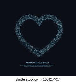 abstarct particles effect, glitter pattern object