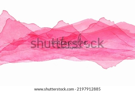 Abstarct pink watercolor background. Brushstroke watercolor
for design cover, invitation, banner, card