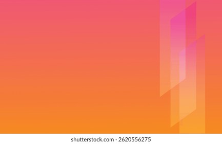 Abstarct prange to pink gradient geometric shapes background. Dynamic shapes composition. Eps10 vector.