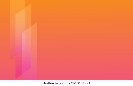 Abstarct prange to pink gradient geometric shapes background. Dynamic shapes composition. Eps10 vector.