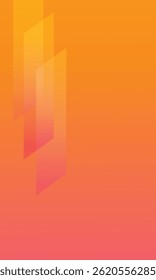 Abstarct prange to pink gradient geometric shapes background. Dynamic shapes composition. Eps10 vector.