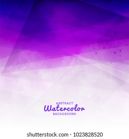 abstarct purple digital watercolor background with ink splatter
