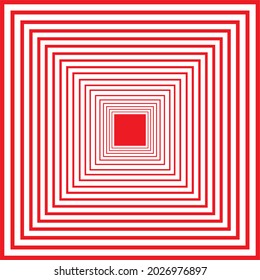 abstarct red and white square geometric pattern vector