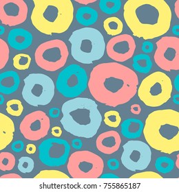 Abstarct seamless pattern with hand drawn textures.