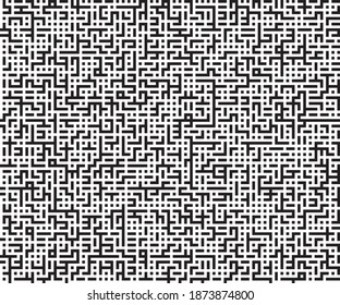 Abstarct seamless pattern maze design. Geometric line background.