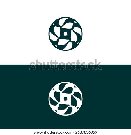 abstarct shape company logo design