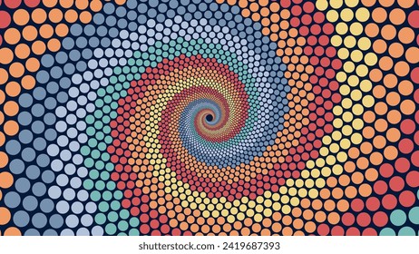 Abstart espiral alrededor de vorágine urgencia fondo creativo.