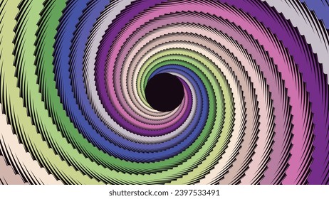 Abstarct spiral simple round minimalist style mandala background.