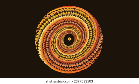 Abstarct spiral simple round minimalist style mandala background.