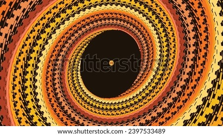 Abstarct spiral simple round minimalist style mandala background.
