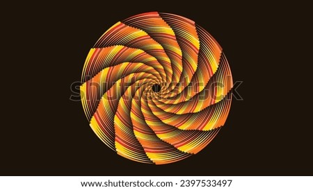 Abstarct spiral simple round minimalist style mandala background.