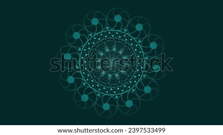 Abstarct spiral simple round minimalist style mandala background.