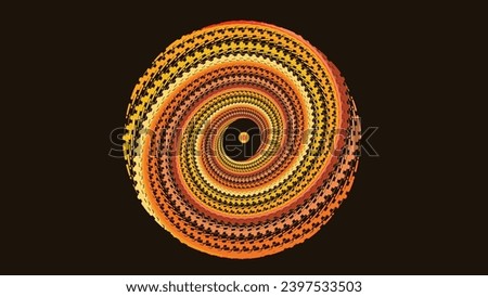 Abstarct spiral simple round minimalist style mandala background.
