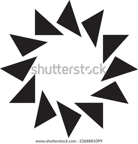 Abstarct  sun vector icon on white background.