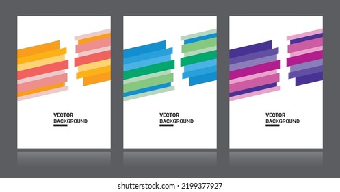 Conjunto de fondo del vector abstracto, A4, eps 10