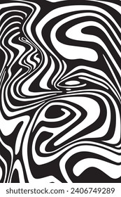 Abstarct wave pattern. Vector Illustration.