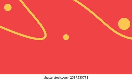 Abstarct wavy block simple minimalist line background in red color.