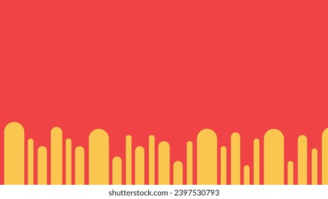 Abstarct wavy block simple minimalist line background in red color.