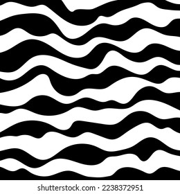 Abstarct wavy pattern. Vector Illustration.
