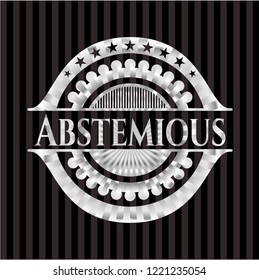 Abstemious silver badge or emblem