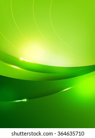 Abstra background green curve and layed element vector illustration eps10