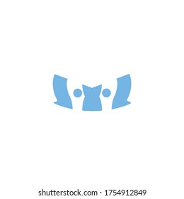 abstra letter m logo design vector icon