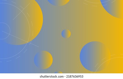 Abstrac Backgroud blue yellow memphis background